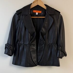 Cynthia Steffe Black Leather Jacket